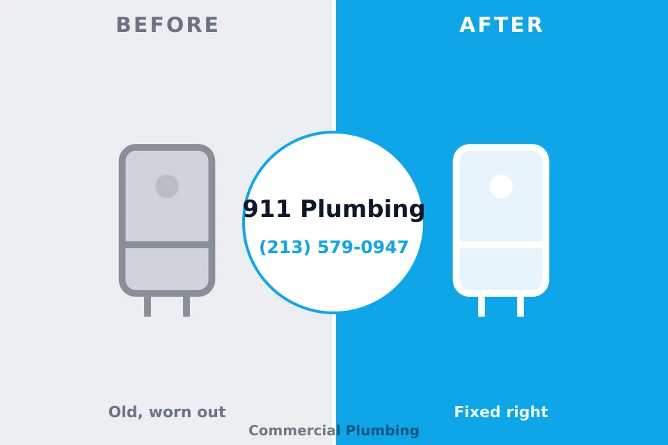 Before and after: plumbing repair Greensburg, PA